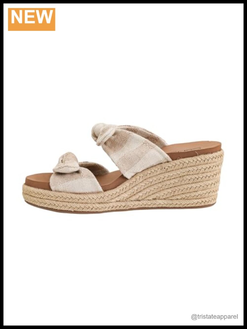 Corkys Tie The Knot Wedge Sandal 2.5 Inch Cushioned Slip On Comfort